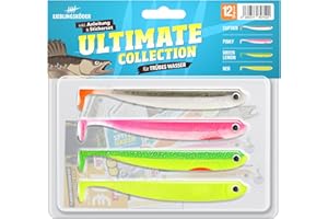 ‎LIEBLINGSKÖDER Lieblingsköder 4 Gummifische zum Zanderangeln mit Gummifisch 12,5 cm