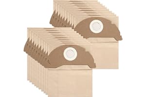 HAOYULUO 20 Bolsas de Aspiradoras 6.904-322.0 para Kärcher WD2,MV2 aspiradoras robóticas,bolsas de filtro de alta compatibilidad bolsas de filtro de papel.