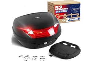 ‎GÖTZ Götz Topcase XXL Motorradkoffer passend 2 Helme Top case 52L Roller Motorrad Quad