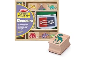Melissa & Doug Dinosaur Stamp Set | Arts & Crafts | Stamp Sets & Stencils | 4+ | Gift for Boy or Girl