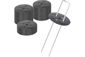 COM-FOUR® 50x sill skyddskåpa, brickor för markankare, markbrickor