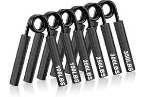COVVY Griffkraft Trainer Set,50/100/150/200/250LBS Handgriff Trainer,rutschfester Metall unterarmtrainer Hand Grip Strength,Fingerverstärker, fingertrainer für Muskelaufbau Training