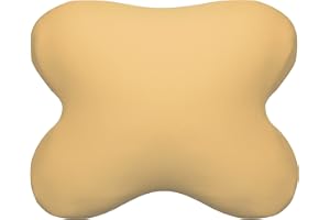 ‎EDDA LUX Edda Lux Bezug passend für Tempur OMBRACIO Schlafkissen, 60/56 x 50/48 cm, formbeständiger Jersey Kissenbezug für Schmetterlingskissen, aus 100% Baumwolle, in Curry