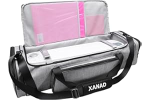 XANAD Bolsa de Transporte para Cricut Maker 3 / Cricut Explore Air 2 / Cricut Explore 3, Bolsa de Viaje Gris Compatible con Punzón Cricut y Accesorios