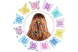 Hifot Mariposa Pinza De Pelo Bebe Niñas Mujer 12 Piezas, horquillas pelo Infantiles Accesorios Pelo, Clips de pelo Adornos Para El Pelo