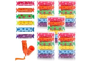 TPVUPC 30 Pezzi Caramelle Evidenziatori Colorate, Mini Evidenziatori a Forma di Caramella, Kit Evidenziatore Piccoli, Evidenziatore a 6 Colori per Scuola Ufficio Disegno