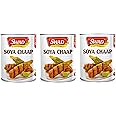 Swad Canned Soya Chaap In Brine|High In Protein|Delicious & Nutritious|Gluten-Free, Vegan & Ready-To-Eat|Perfect For Curries, Grilling, & Bbq|850 Gram (Pack Of 3)