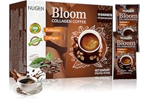 ZOONVII Kollagen Kaffee 10 x 10g, Abnehmen Kaffee, Collagenkaffee, Abnehmkaffee, Skinny Coffee, Alternative zum Detox Tee, Collagen Coffee, Idealer Diät-kaffee zum Abnehmen, Fördert Verdauung Entgiftung