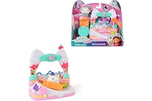 DREAMWORKS GABBY'S DOLLHOUSE Gabby et la Maison Magique Le Film - Gabby Dollhouse - Balcon Délices Glacés De P'tiChou - 1 Figurine Et 5 Accessoires - Dessin Animé Jouet Maison De Poupée - Jouet Enfant 3 Ans Et +