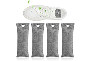 FONYET 4 Stück Schuhdeo Beutel Aktivkohle Schuh Geruchsentferner Schuhdeo Gegen Geruch und Schweiß, für Fußgeruch Durch Schweißfüße, Beseitigung Von Gerüchen