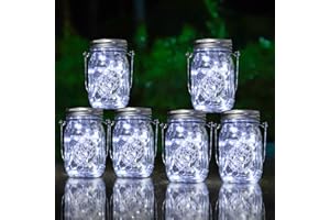 HOYIBO Farolillos Solares para Jardin - 6 Piezes 30 Led Iluminacion Impermeable Ip65 Lámparas Solares Exterior para Decorativas Navidad Habitacion Fiesta Terraza Jardín Bodas Hogar Arboles