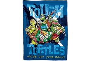 NORTHWEST Nickelodeon Teenage Mutant Ninja Turtles, Tough Turtles Blues Fleece Throw Blanket, 45" x 60", Multi Color