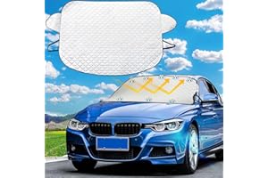 JSUEU Sonnenschutz Auto Frontscheibe, Sonnenschutz Windschutzscheibe Abdeckung Mit 10 Magnet Sonnenschutz für Frontscheiben Hitzeschutz Sonnenabdeckung Passend für die meisten Autos