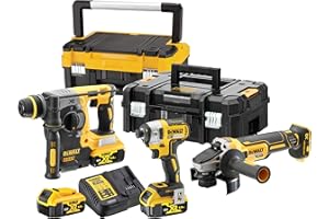 DEWALT DCK305P3T Dewalt-DCK305P3T Kit 3 Strumenti 18V-DCH273+DCF887+DCG405+DCB184x3+incarc+TSTAK I&II