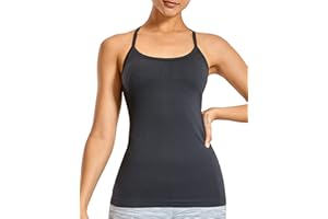 CRZ YOGA Débardeur de Sport pour Femme Yoga sans Manches inclure Soutien-Gorge