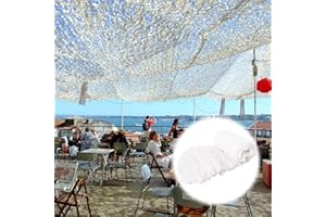 YZJL camouflage net 2X3m 4X6m 6X8m 8X10m 10X15m Tettuccio parasole mimetico, rete mimetica bianca 210D utilizzata per giochi militari, coperture per auto, feste, leggero e resistente camouflage Netting