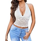 Avidlove Women's Lace Tank Tops Halter Camisole Tops Sexy Crop Top