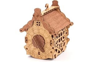 iDventure Happy New Year decorazione - scatola di legno per soldi - regali per Anno Nuovo - regalo di Natale - scatola rompicapo - puzzle 3D - Decorazioni per l'albero di Natale - confezione presente