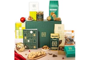 Merry Christmas Vegan Gift Hamper Basket, Luxury Gourmet Gifts for Women, Men, Couples, with Vegan Chocolate by EDEN & CO