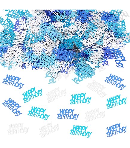 CC Wonderland Folienkonfetti Blau & Orange – Runde Punkte, 1,5 Cm, 50 G, Für Geburtstag, Hochzeit, Party-Deko