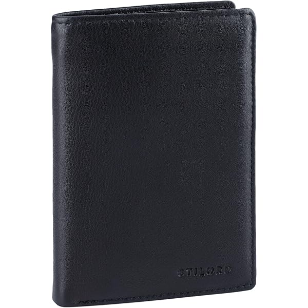 Portafoglio Uomo In Pelle Con Protezione RFID - Design Classico Nero 12.5x9.5x3cm - Foto 11