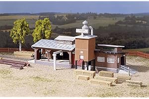 Auhagen - 12217 - Modélisme Ferroviaire - Bâtiment - Scierie