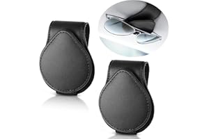 YUWJOOWEE Brillenhalter für Auto,Sonnenbrille Clip Auto Sonnenblende Organizer Auto-Brillenhalter Brillenclip Sonnenblende Clip Sonnenblende Sonnenblende Leder Brillenhalter für Auto,2 Stück