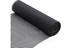 TIWIHON Multipurpose Non-Slip Mat - Anti-Slip Rug Underlay, Rug Gripper Matting, Black PVC Rug Pads Carpet Gripper Underlay for Home, Office, Cars, Kitchen Drawer Liners, Laminate Hard Floors 30x150CM