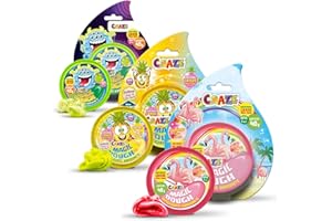 Craze Magic Dough 17173 inteligentna plastelina dla dzieci, 3-częściowy zestaw do modelowania, 3 x 40 g, puszka