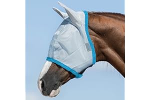 HORSEWARE AMIGO Durable Fly Mask COB Baby Blue Electric Blue