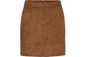 VERO MODA Vmdonnadina Faux Suede Short Skirt Noos Gonna Donna