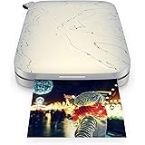 HP Sprocket Portable 5.8x8.7 cm Sofortbilddrucker (Weiß) Drucken Sie Bilder auf Zink Sticky-Backed Paper von Ihrem iOS- und A