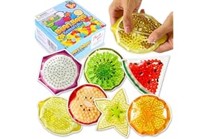 Richtim Fruit Sensory Water Beads: 7 Pack Sensory Bean Bag Water Beads for Kids and Adults, Fruit Sensory Bead Toys Sensory Toy Stress Anxiety Relief Toys for Autism, ADD, and ADHD