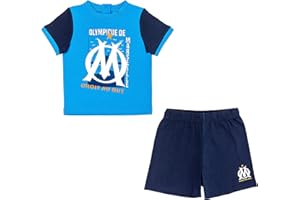OLYMPIQUE DE MARSEILLE Ensemble t-Shirt Short bébé garçon Om - Collection Officielle