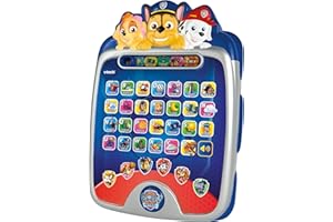 VTech - Tablet Alfabeto de la Patrulla Canina, Juguetes Electrónicos Niños +3 Años, 27 Letras Iluminadas, 6 Actividades: Letras, Palabras, Vocabulario y Contar, Voz de Ryder, Versión ESP