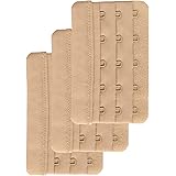 thumbnail image 2 of TELOLY 3 Pcs Bra Extender,3.8" Three-Row And Two-Fasteners Bra Strap Extender,Adjustable And 2 of 12