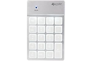 GeneralKeys Ziffernblock: Nummernblock mit Bluetooth, 19 beleuchteten Tasten, für Mac, PC & Co. (Keypad, Nummerblock, iPhone Tastatur)
