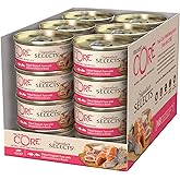 Wellness CORE Signature Selects, 24 x 79g, Flaked Skipjack Tuna & Salmon, Wet Cat Food, Delicious Flakes in Broth, All-Natura