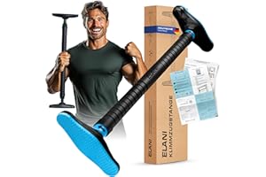 ‎ELANI ELANI – sichere Klimmzugstange 70-90 cm bis 300 kg für Türrahmen ohne Bohren mit innovativer Gewindesperre – Pull Up Bar, Türreck Klimmzugstange Türrahmen, Klimmzug, Klimzugststange
