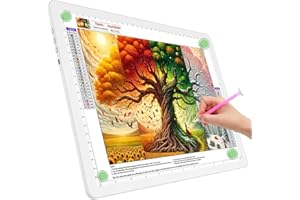 TOHETO Blocco luminoso per arte, A4-60-Bianco