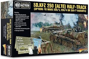 Warlord Games Sd.Kfz 250 Alte (Optionen für 250/1, 250/4 & 250/7) – 1:56/28 mm Kunststoff-Maßstab für Bolt-Action, sehr detaillierte Miniaturen aus dem 2. Weltkrieg für Tisch-Wargaming