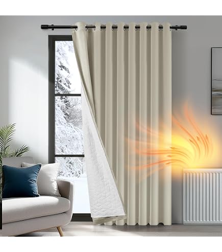 Deconovo Verduisteringsgordijnen 140 X 240 Cm Lichtbeige - 4 Stuks Met Thermische Isolatie En Oogjes