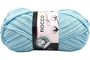 FILATI ITALIANI fiocco di cotone sfumato multicolore 50g per uncinetto e amigurumi (sfumato azzurro - 9605)