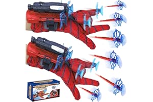 Aofentop Spider Web Shooters for Kids - 2 Packs of Spider Launcher Wrist Toys Set Boys Toys Age 3+ Super Hero Toys Spider Role-Play Toy Spider Web-Shooters 3+ Year Old Boy Gifts