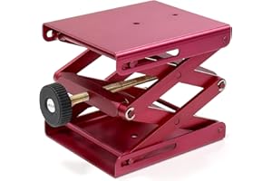 ULAB Scientific Lab Jack, Aluminium Lift Table, Jack Platform 4.8"x5.5" Max. Height up to 9.5", ULJ1001
