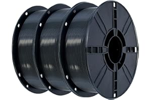 iBOSS Pla Plus (Pla +) Filamento Impresora 3d 3 Negro 1,75 mm，PrecisióN Dimensional +/- 0,02 mm，Bobina De 1 Kg (2,2 Lbs) Filamento De ImpresióN 3d Para Impresora 3d