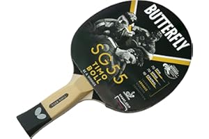 Butterfly Timo Boll SG55 - Bate de Tenis de Mesa, Aprobado por la ITTF (1,5 mm, Goma)