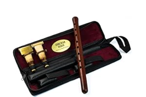 HANDCRAFTORIA Instrument duduk arménien en bois d'abricot avec étui en cuir écologique