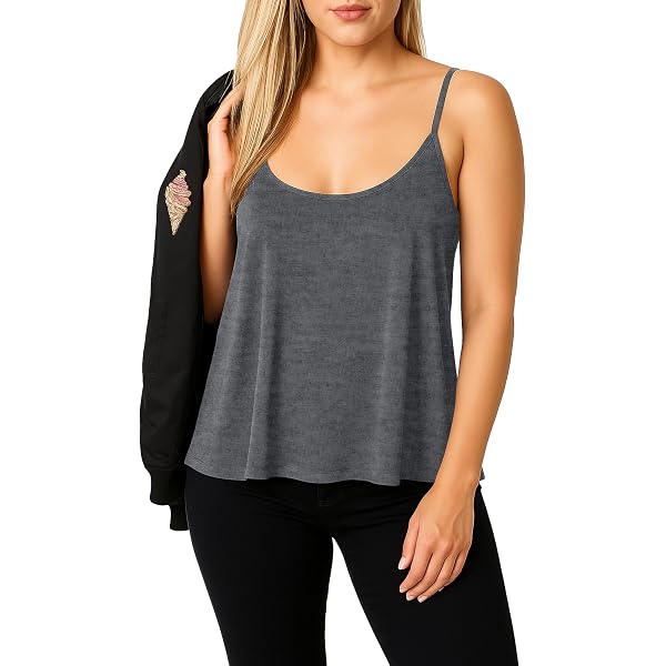 Canottiere Sportive Senza Manica Donna Canotte Casual Taglie Forti Canotta Cotone Spalline Regolabili Tank Top Senza Cuciture Curvy Elasticizzata Camicie Estiva Leggera Palestra Spiaggia Spalla Larga
