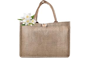 FENGQQKJ Bridejute bärkasse shoppingväska brudväska påse bomullspåse tygväska säckväv väskor vattentät shopper